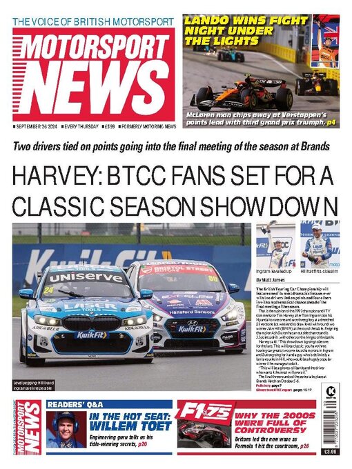 Title details for Motorsport News by Kelsey Publishing Ltd - Available